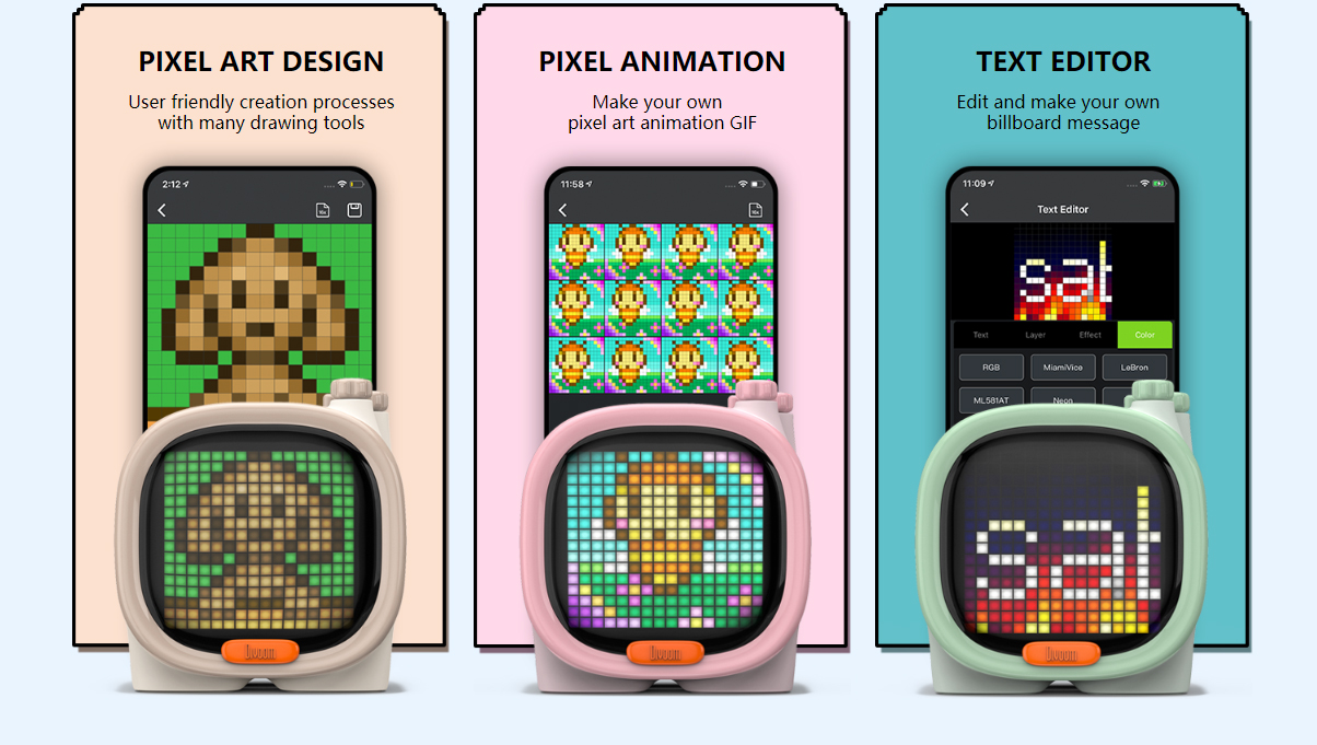 altavoz de animación de pixel art