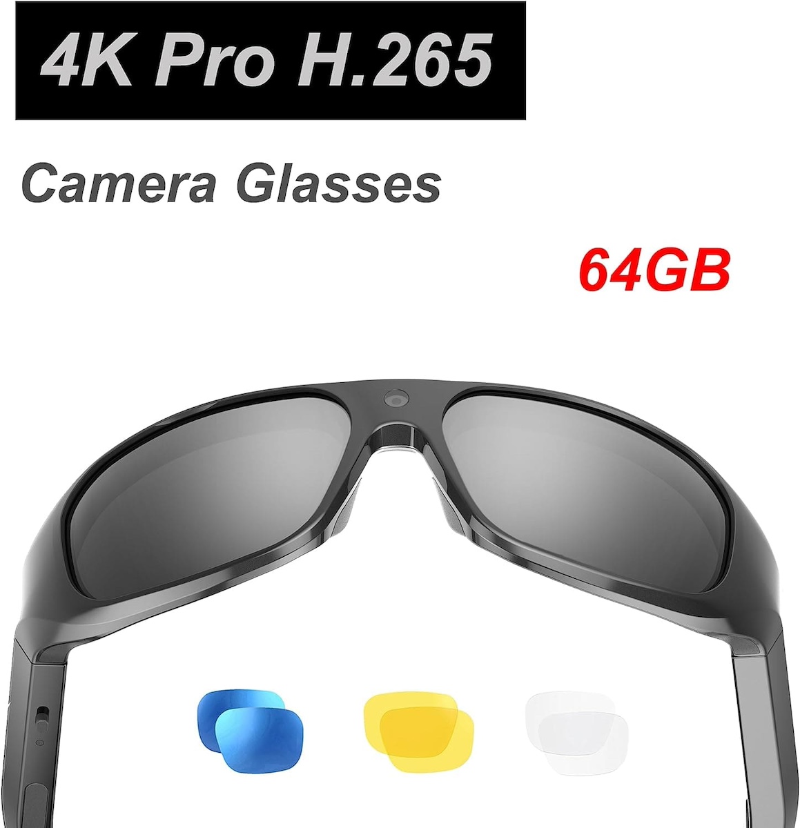 Gafas inteligentes con cámara 4K