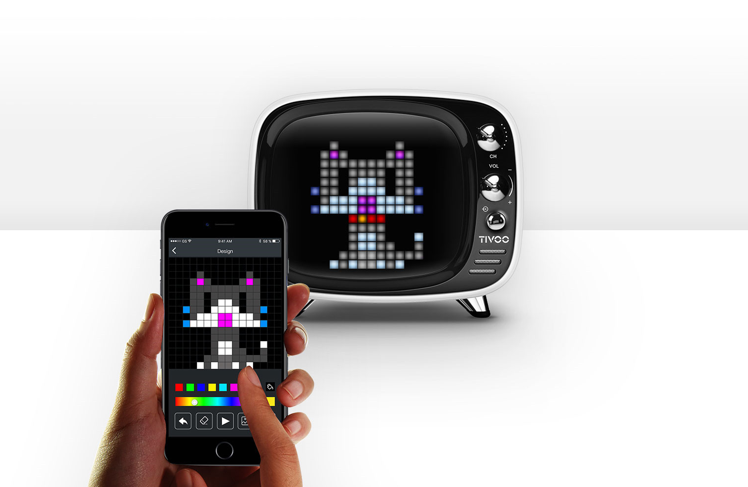 creación de tivoo pixel art