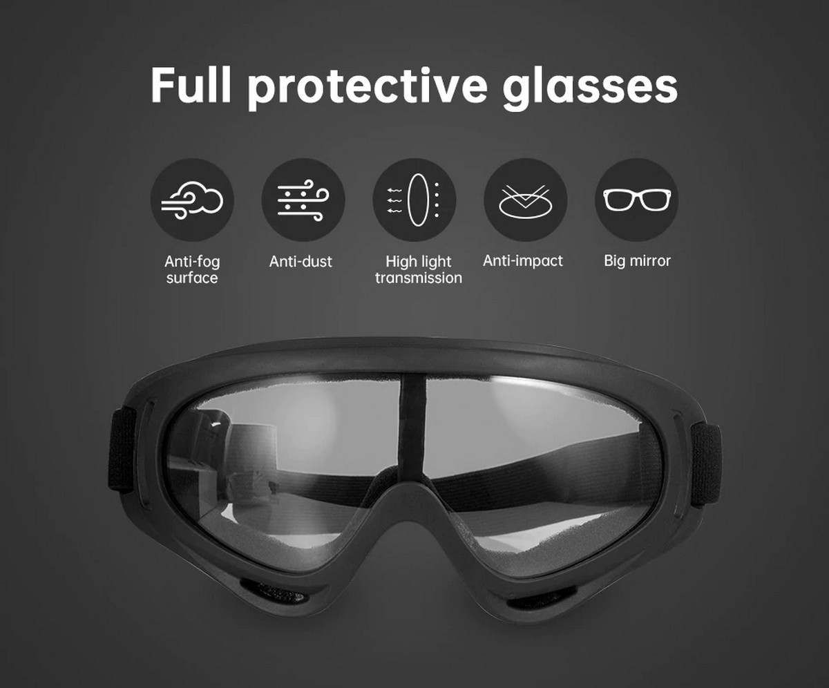 gafas protectoras transparentes contra virus y bacterias