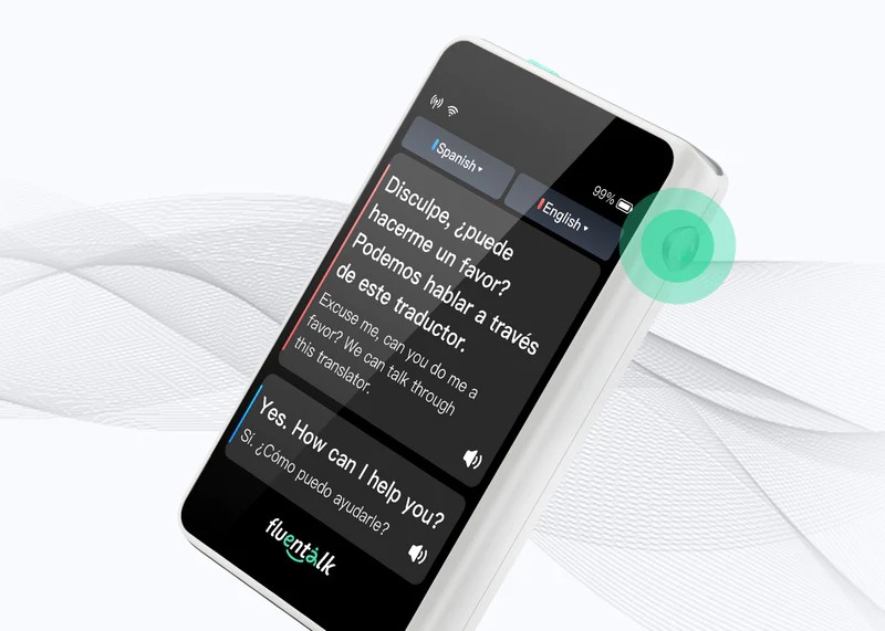 Traductor de viajes fluentalk T1 mini - traducción con un botón