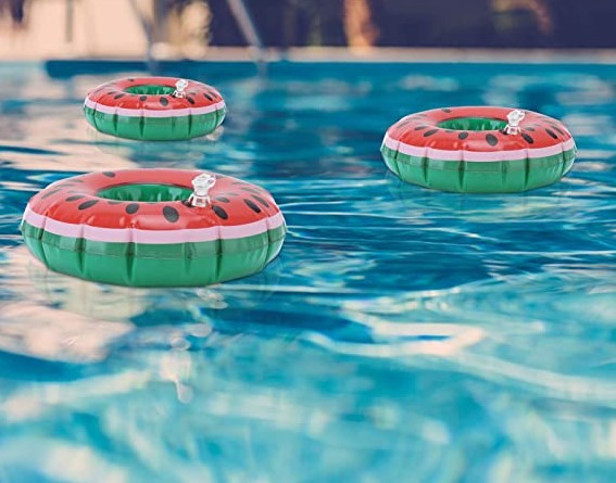 Portavasos de piscina de sandía